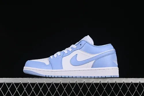 All categories Air Jordan Jordan series basketball shoes Air Jordan 1 Low Air Jordan 1 Low AJ1 Joe 1 white and blue low-top cultural and leisure sports sneakers DC0774-142